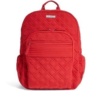 Vera Bradley Red Campus Tech Backpack